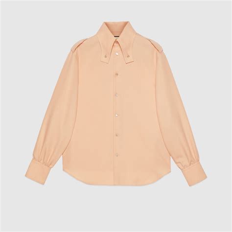 gucci camicia con spalline|Gucci Camicia Con Colletto a Punta .